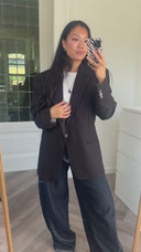 Annabel wool-blend blazer - M