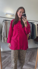 Mae 100% cupro blouse - L