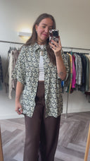 Ember geprinte blouse - XL