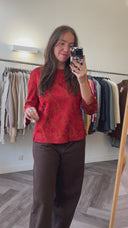 Jelke jacquard top - M