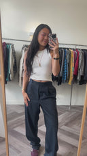 Francesca 100% wol pantalon - L