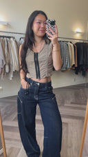 Nyah cropped top - S-M