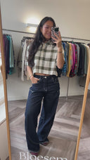 Greer cropped blouse - M