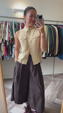Gwen beige top - S