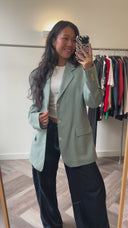 Mila 100% wol blazer - M