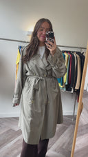 Fleur cupro trenchcoat - XXL