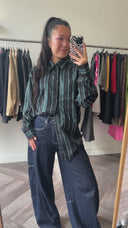 Ima metallic blouse - L