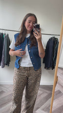 Quin denim gilet - M