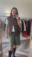 Neve 100% leer gilet - L