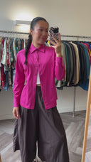 Britt fuchsia blouse - S