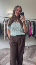 Marlo gebreide top - L