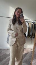 Iris 100% linnen blazer - L