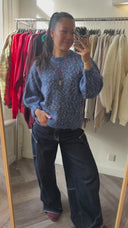 Mel mohair-blend trui - S