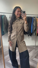 Beate suede jas - XS