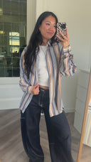 Ella gestreepte blouse - L
