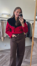 Sol wool-blend jasje - M