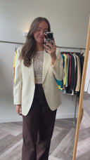 Ona wool-blend blazer - M