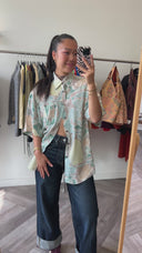 Maud geprinte blouse - L