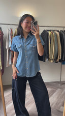 Sara denim blouse - S