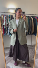 Jade saliegroene blazer - L