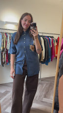 Lena cupro blouse - L
