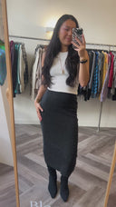 Priscilla gebreide rok - S-M