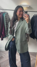 Josefine geruite blazer - L
